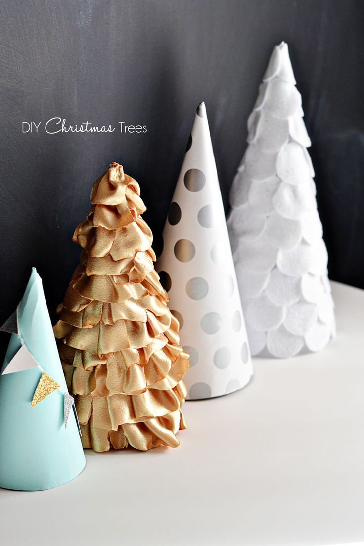 Paper Fabric & Felt Trees DIY