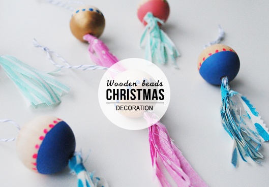 Wooden Beads Christmas decoration